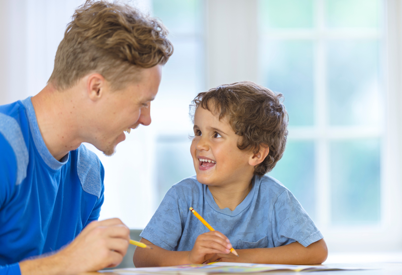 Federal Work Study DCL 1 Stock Image Website College Aged Boy tutoring k-12 grade student